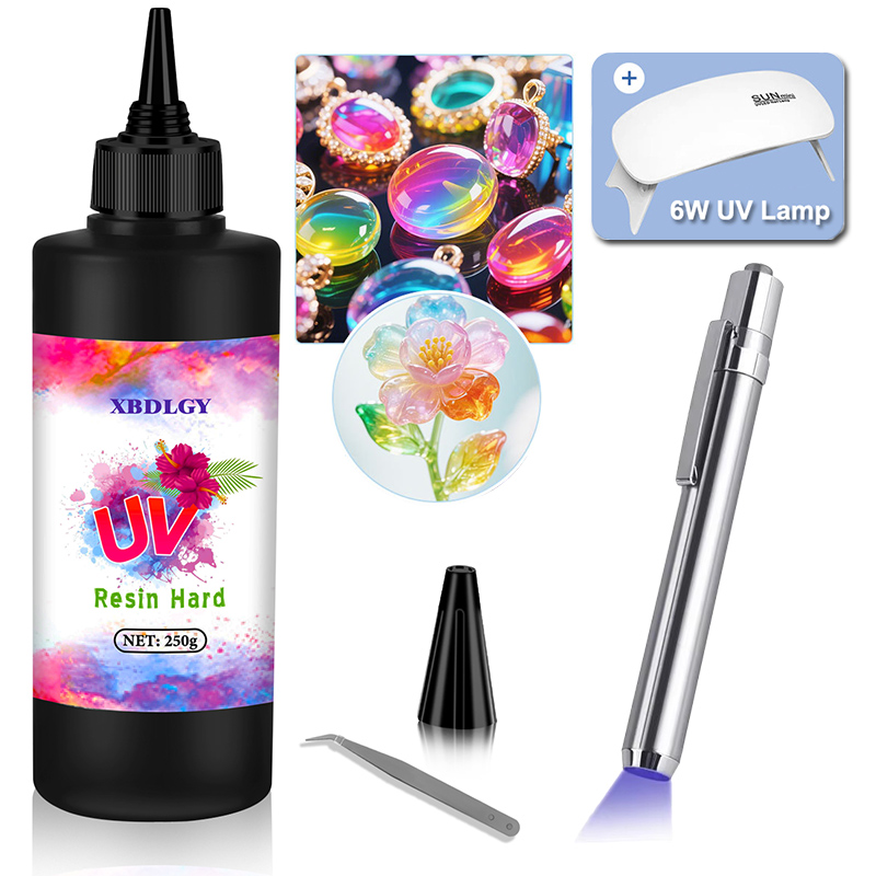 Resin Art Epoxy - 200g/250g/500g UV Resin Hard Glue for