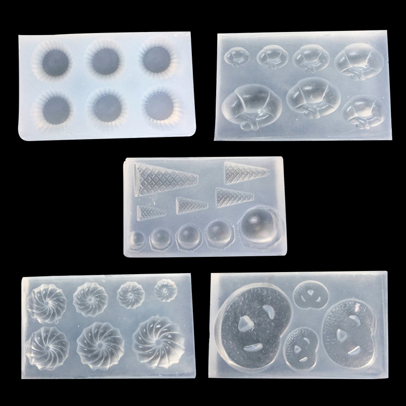 Resin Art Epoxy - Mini Cookie Croissant Egg-tart Silicone Mold