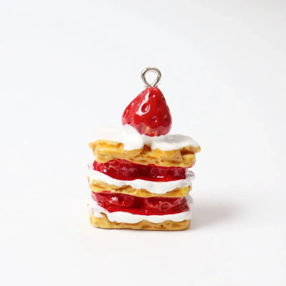 Resin Art Calligraphy - 10 Pieces Mini Simulated Strawberry Cake