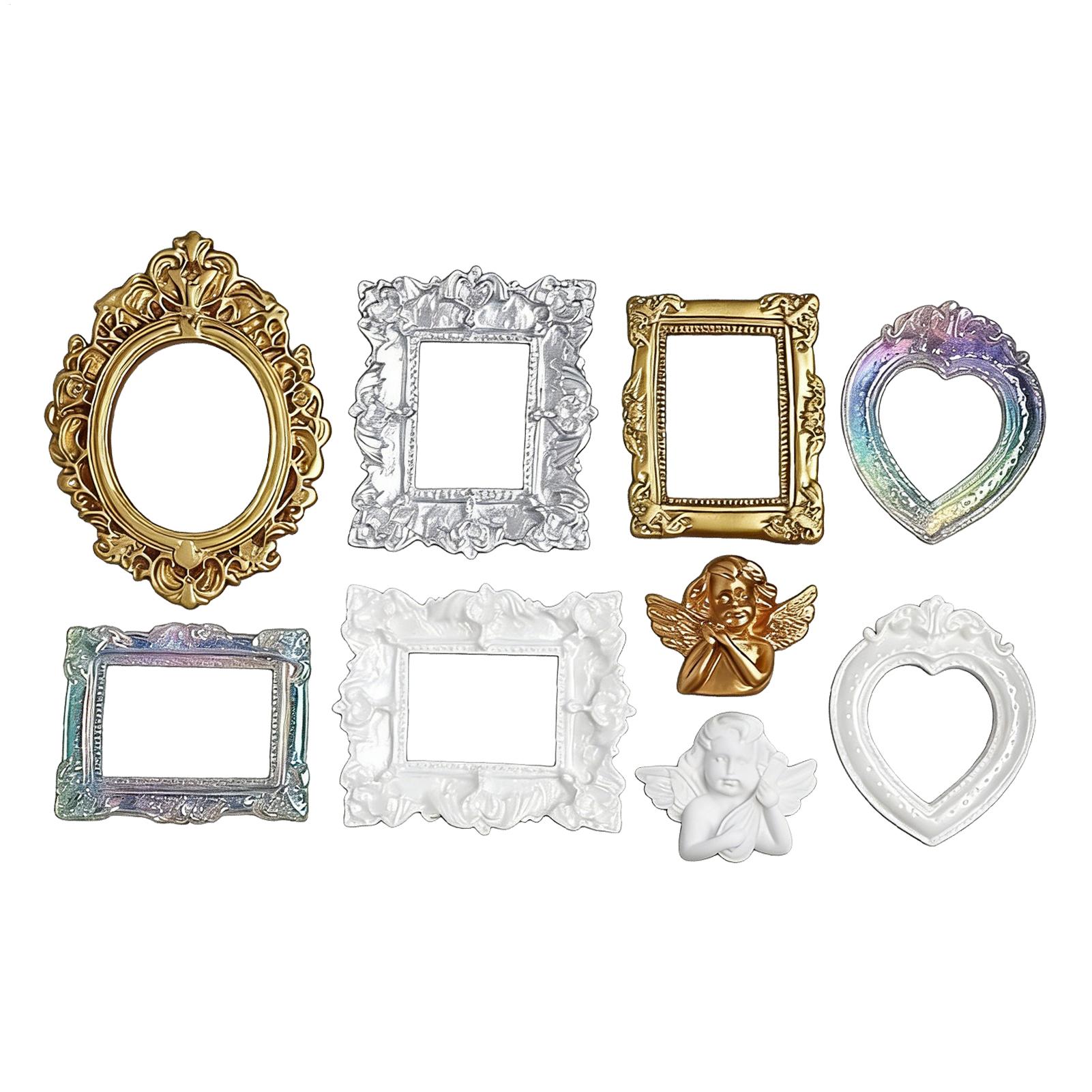 9 Pcs Miniature Picture Frame  - Resin Art Photo Frame review and price