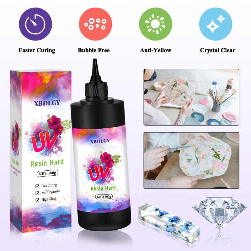 200g/250g/500g UV Resin Hard G - Resin Art Epoxy review and price