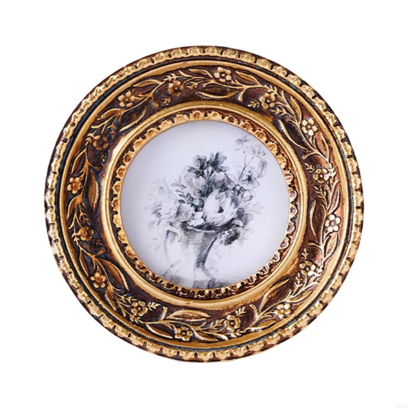 Antique Bronze Gold Round Phot - Resin Art Photo Frame review and price
