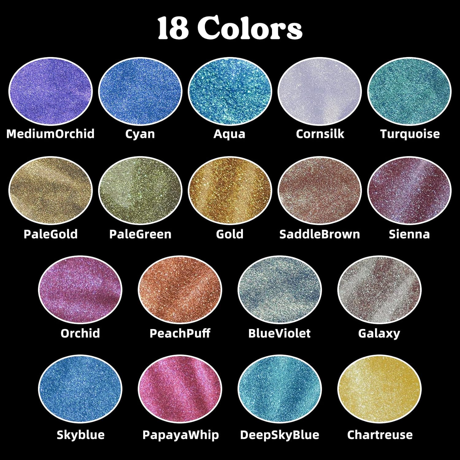 18-Color Chameleon Mica Powder - Resin Color Paste review and price