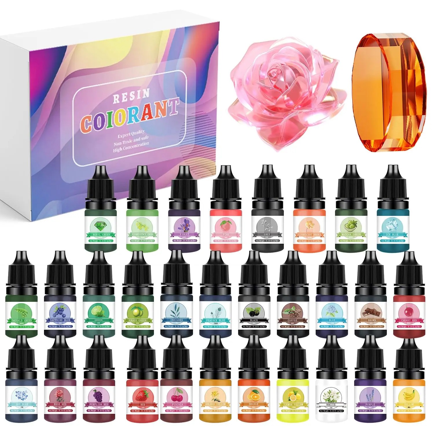 30Colors 5ml Epoxy Resin Pigme - Resin Art Epoxy review and price