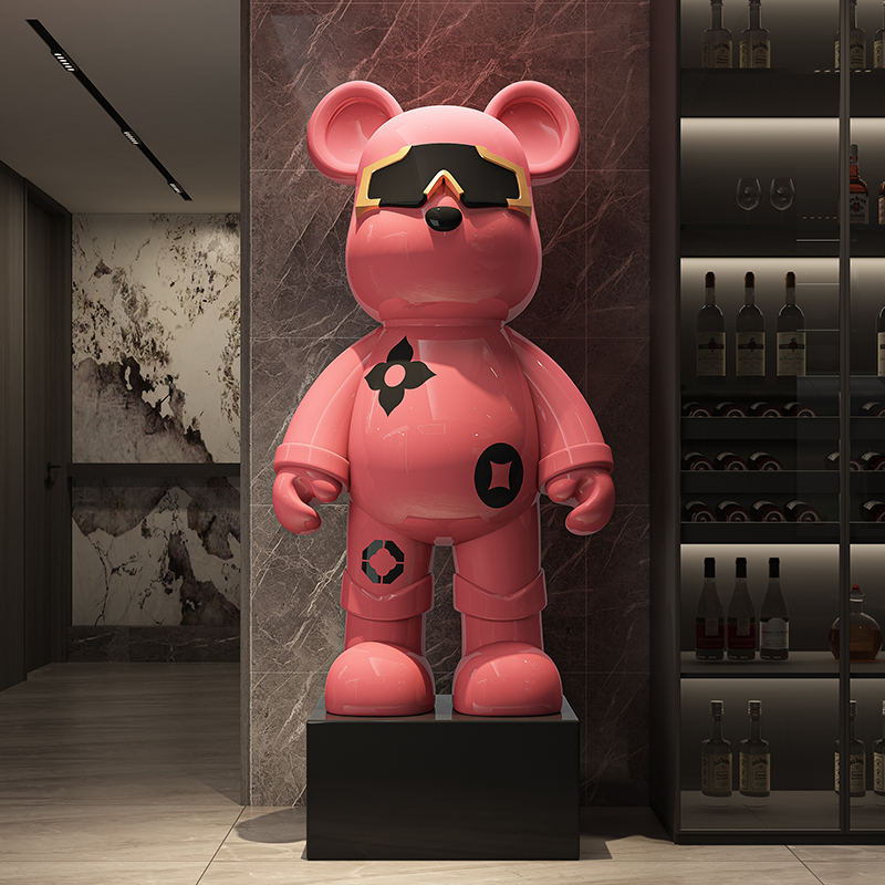Light Luxury Pink Violent Bear - Resin Art Floor review and price