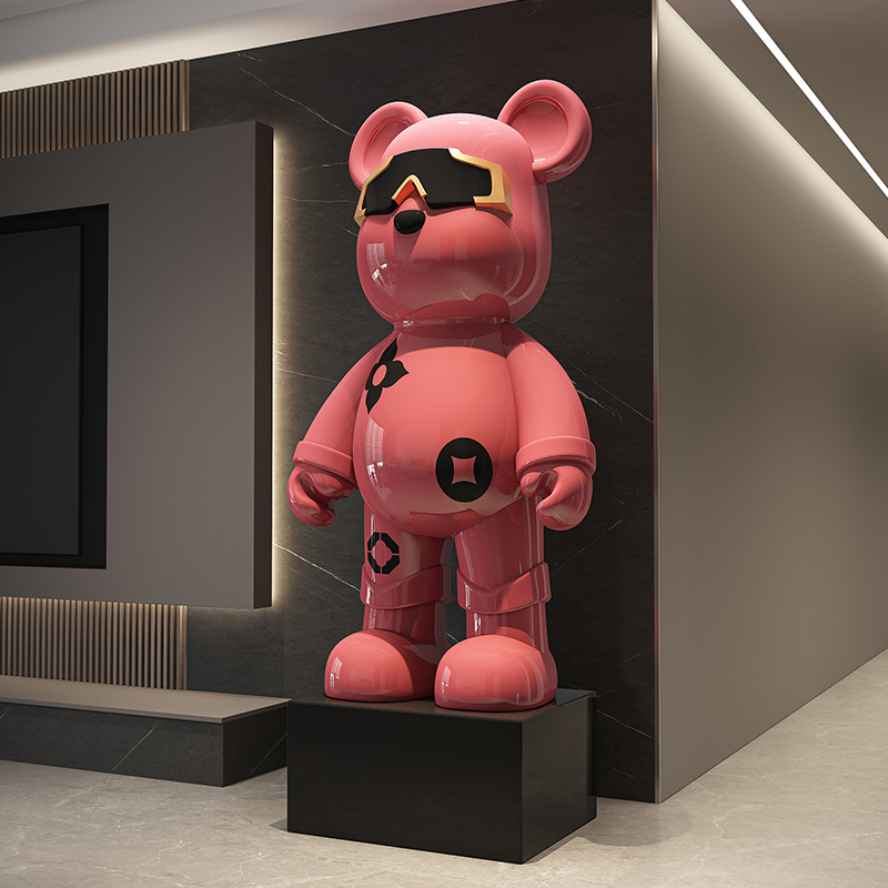 Light Luxury Pink Violent Bear - Resin Art Floor review and price