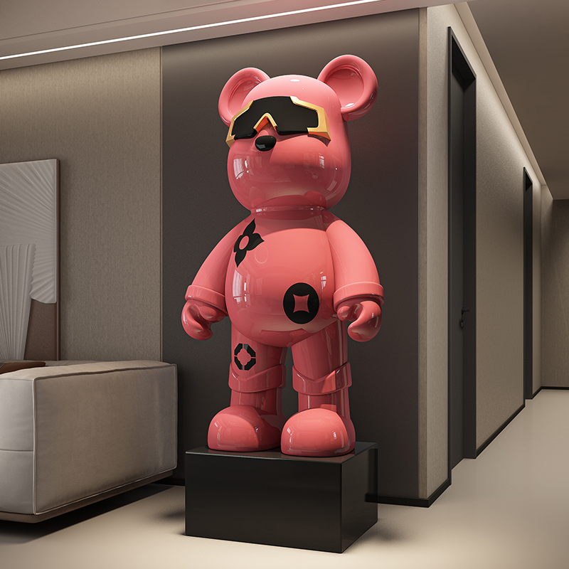 Light Luxury Pink Violent Bear - Resin Art Floor review and price