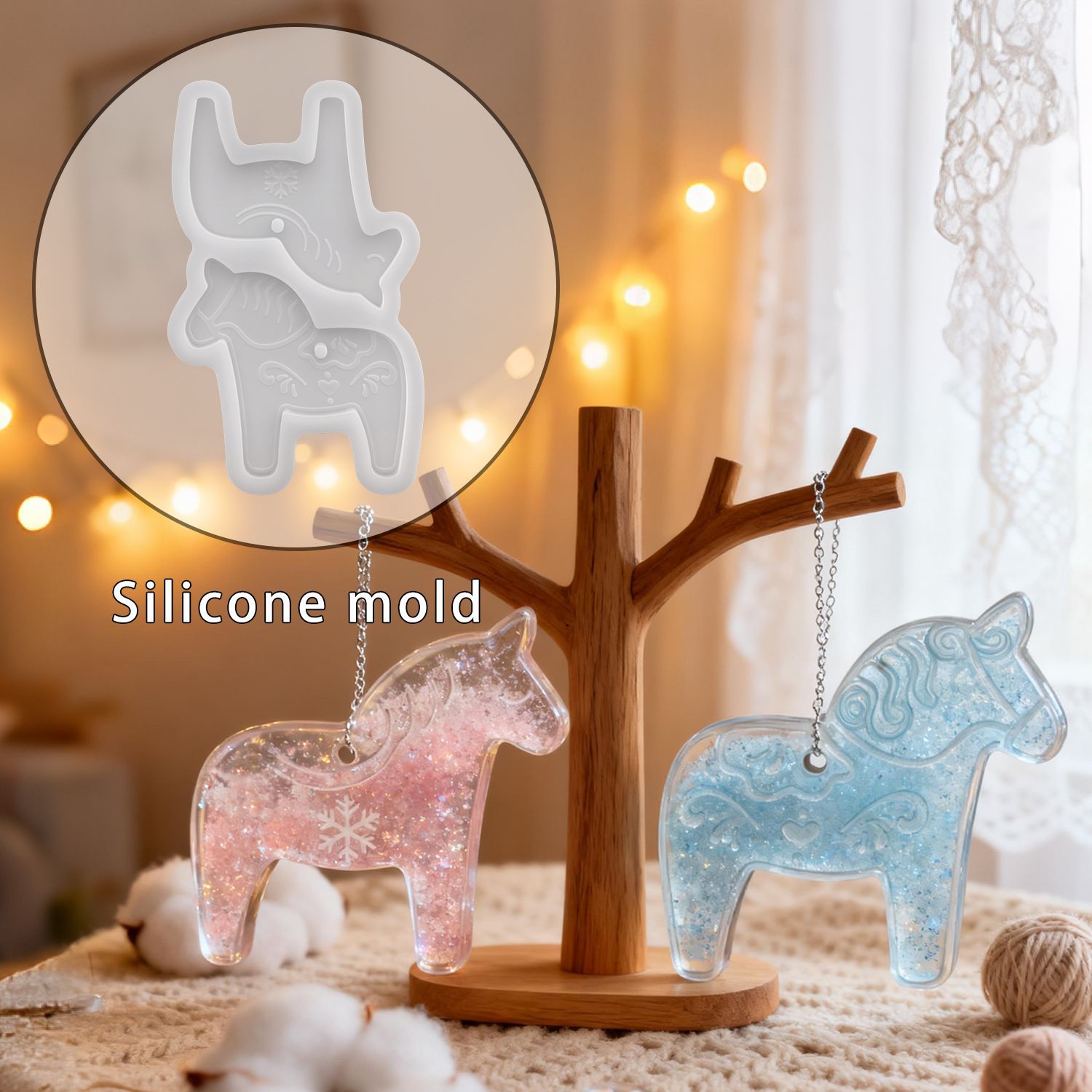 Dala Horse Silicone Molds DIY  - Resin Art Epoxy review and price