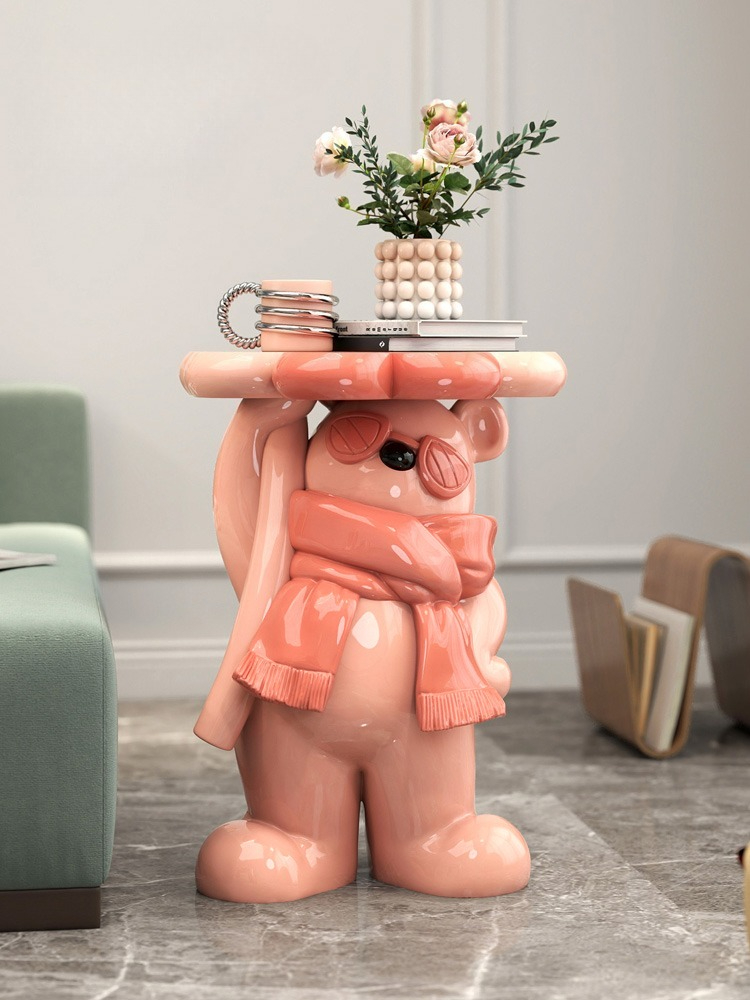Home Decor Bear Statue Side Ta - Resin Art Floor review and price