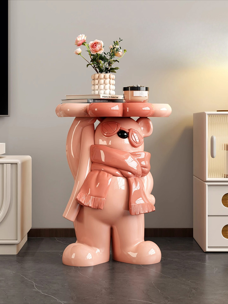 Home Decor Bear Statue Side Ta - Resin Art Floor review and price