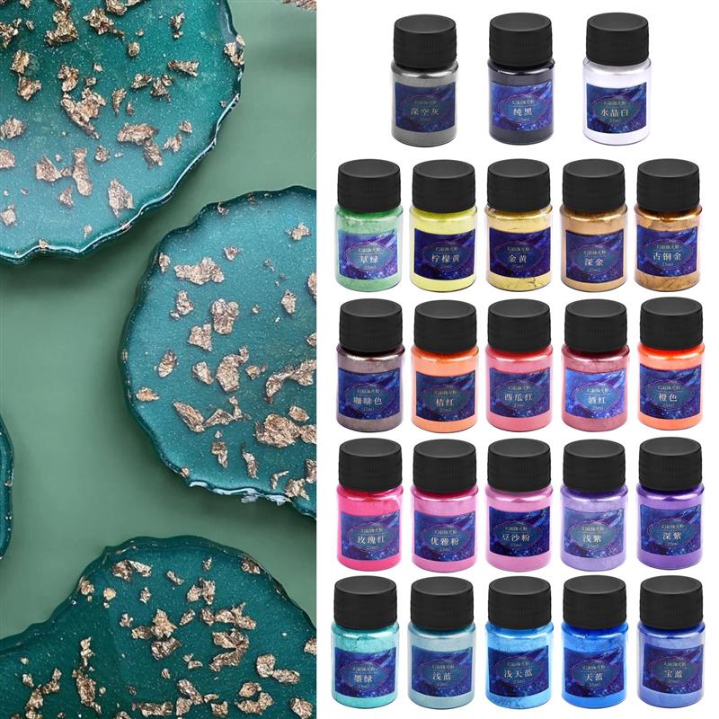 24Colors Epoxy Resin Dye Mica  - Resin Color Paste review and price
