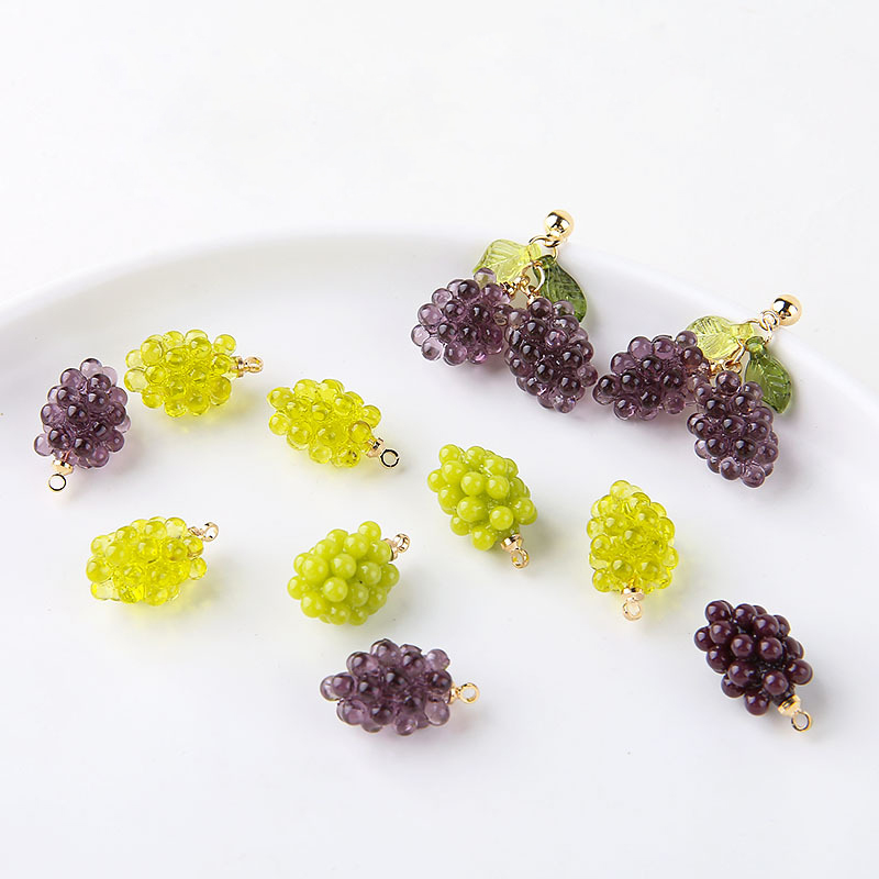 6pcs Cute Little Grapes Resin  - Resin Art Calligraphy review and price