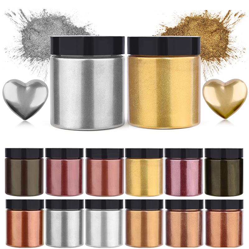 50g Shimmer Metallic Gold Silv - Resin Art Epoxy review and price
