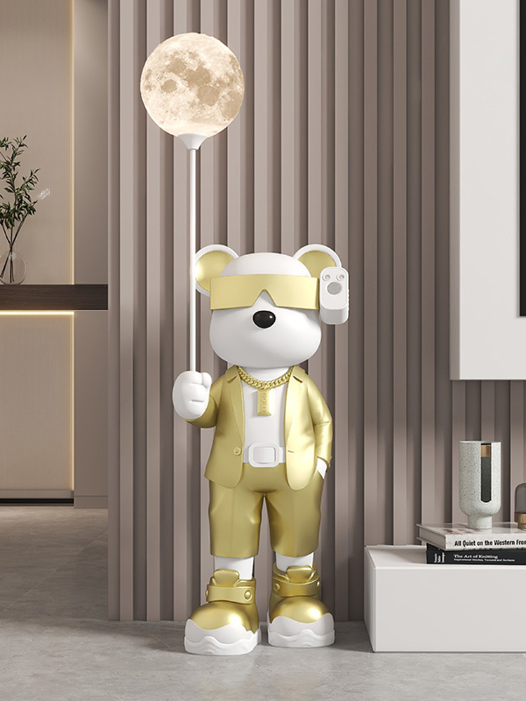 Home Decor Luminous Bear Statu - Resin Art Floor review and price