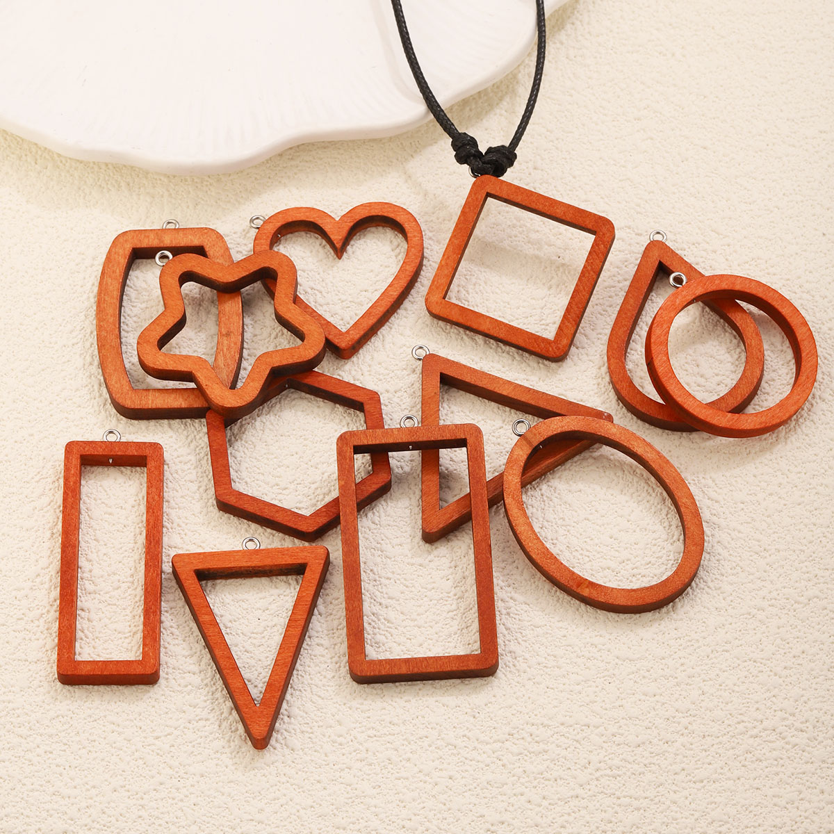 10PCS Triangle Rectangle Wood  - Resin Art Calligraphy review and price